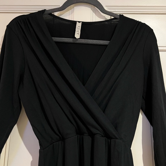 Wyatt Long Summer Dress, Black, 3/4 Sleeves, Size S - Picture 4 of 12